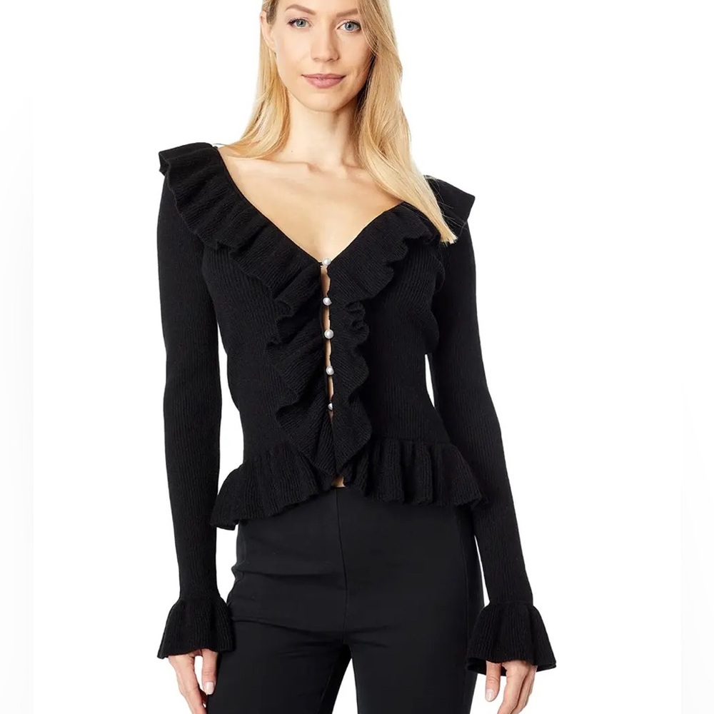 Black Pearl Button Down Sweater